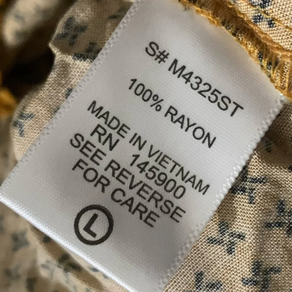Mustard Yellow Printed Romper NWT